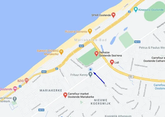 Sunny 500m From The Beach Oostend Appartement Ostende